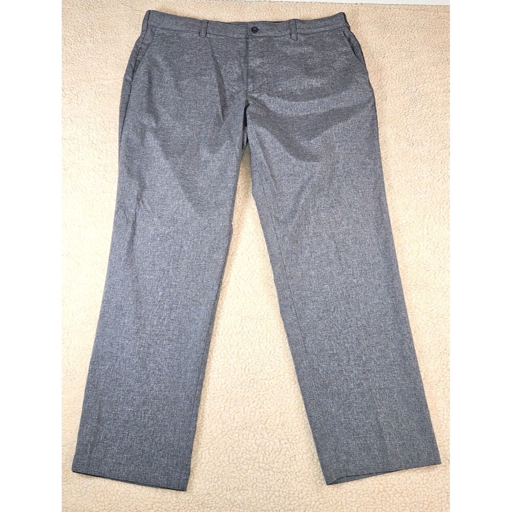 Ben Hogan 40x32 Gray Golf Pants Performance Stretch Flat Front Casual Mens